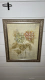 Hydrangea Pairs Floral Art Print by Cheri Blum Soft Gold Frame 19.5x23.5 Hydrangea