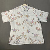 Tori Richard Men's XL Vintage Carnation Flower Hawaiian Collared Button Down* Carnation
