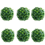 6 Pcs 4 Inch Round Topiary Ball Articial Boxwood Ball Topiary Plants for Home Green Plant