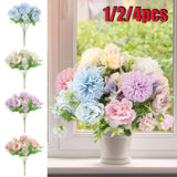 Artificial Silk Peony Fake Bunch Flowers Bouquet Home Wedding Party Decor USA Hydrangea