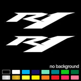 (2) R1 for Yamaha Sport Bike Decal Sticker Motorcycle Racing Vinyl Graphic Style Roses