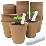 40Pcs 3.15 Inch Peat Pots, Biodegradable Eco-Friendly Round Plant Seedling St... Garden Plants