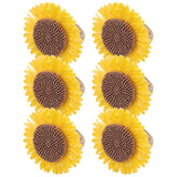 6 Pcs Sunflower Napkin Rings Floral Holiday Table Decor Baby Shower Sunflower