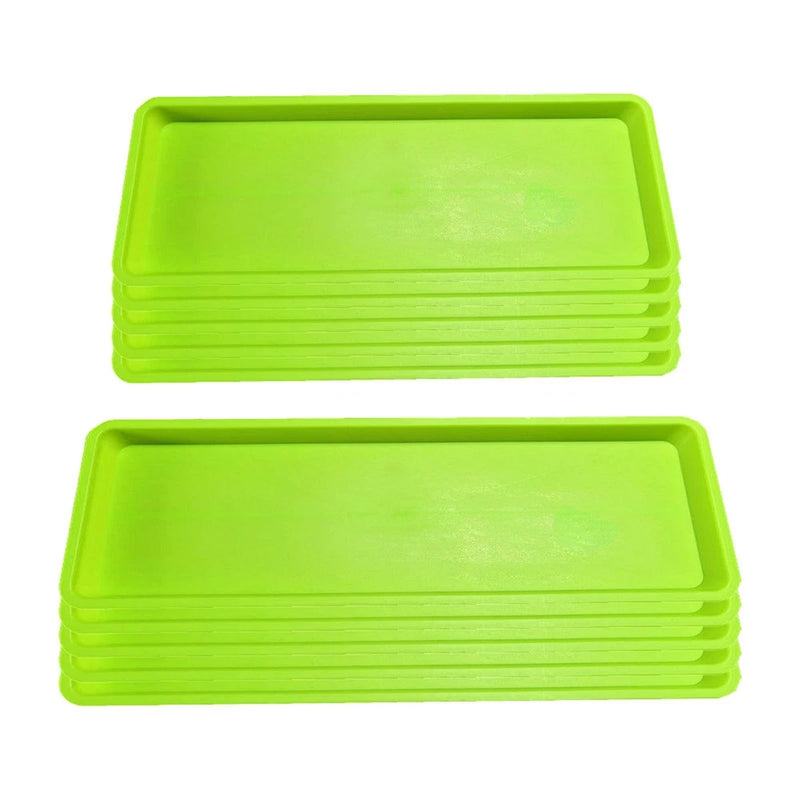 5x Plant Saucers Rectangular Plant Trays for Windowsill Garden Courtyard Garden Plants