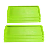 5x Plant Saucers Rectangular Plant Trays for Windowsill Garden Courtyard Garden Plants