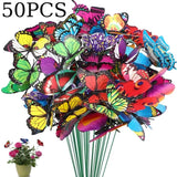 5-50Pcs Waterproof Butterfly Garden Yard Planter Butterfly Flower Arrangement Co Garden Plants