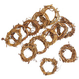 Group of 36 Natural Dried 2" Grapevine Wreaths for Crafting and Napke Rings Dried Flower