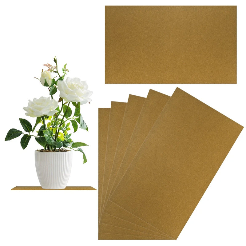 6-Pack Cork Plant Coasters, 13 Inch Square Cork Plant Mats for Garden [Brown] Garden Plants