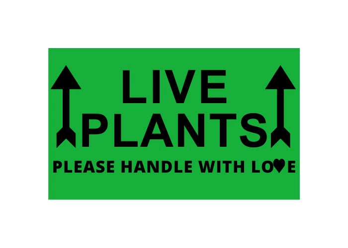 Green Live Plants with Arrow | Pallet Stickers | 2"x4" | 9 RLS 2700 Labels Total Green Plant
