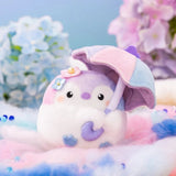Koupen-Chan Penguin Hydrangea Flower Umbrella Plush Mascot Keychain Hydrangea