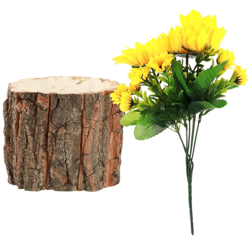 Fake Green Plant Dining Room Decor for Table Potted Plants Office Sunflower Green Plant