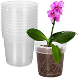 10 Pcs Clear Nursery Pots Planter for Indoor Plants Plastic Garden Garden Plants