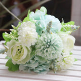 Artificial Silk Flower Arrangement Peony Hydrangea for Wedding and Home Display Hydrangea