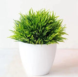 artificial plastic plants bonsai small tree bonsai small tree grass plants pot Green Plant