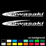 (2) Decal for Kawasaki Team Racing Sport Bike Fairing Vinyl Sticker Graphic Race Roses