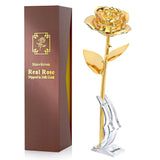 Gold Dipped Rose Real 24K Gold Rose, Hand Dipped of a Kind Golden Roses, Roma... Roses