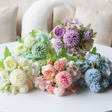 2Pcs Artificial Peony Bouquets Rainbow European Style Flowers for Wedding Home Peony