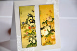 New Unique Set of 2 Magnetic Bookmark Cute Peony Flower Chinese Ancient Painting Peony