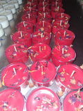 Enchanted Rose Soy 12 Count Tealights Handmade w/ Fragrant/Essential Oils Roses