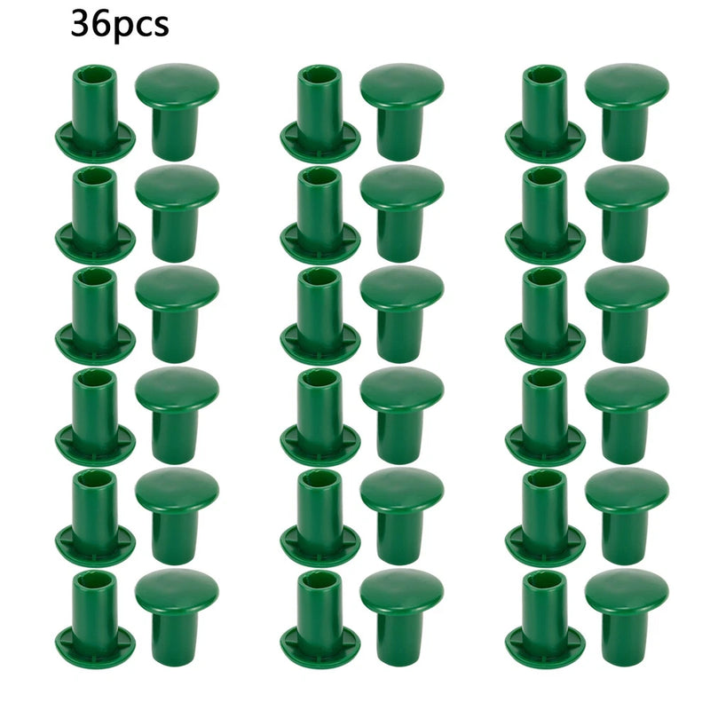 Maintain Garden Integrity with 36 Soft Rubber Covers for Stake Protection Garden Plants