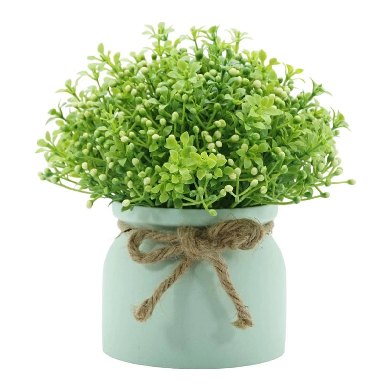 Small Artificial Potted Plants Mini Houseplants Home Decor Faux Plants for Green Plant