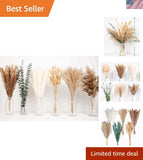 Dried Pampas Grass Decor 110pcs Boho Flowers Eucalyptus Wedding Party Pampas Grass