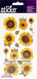 Sticko Dimensional Stickers-Sunflowers - 4 Pack Sunflower