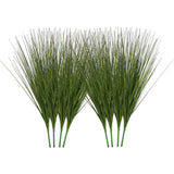 VEVOR Artificial Grass Plant 27 Inch Faux Onion Grass 8 Pack Greenery Shrubs Green Plant