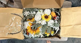 Sunflower Daisy Artificial Floral Arrangement Wedding Decor in Damaged Box Sunflower