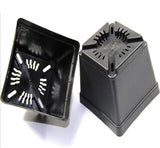 8*7*5 CM Plant Pot Plastic Flower Square Succulent Plant Decor Black Garden 20pc Garden Plants