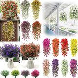 Artificial Flowers Hanging Plants Faux Flowers UV Resistant Home Wedding Decor Peony