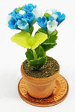 Dolls House Light Blue Hydrangea Bunch In A Ceramic Pot 1:12 Scale Flower tumdee Hydrangea
