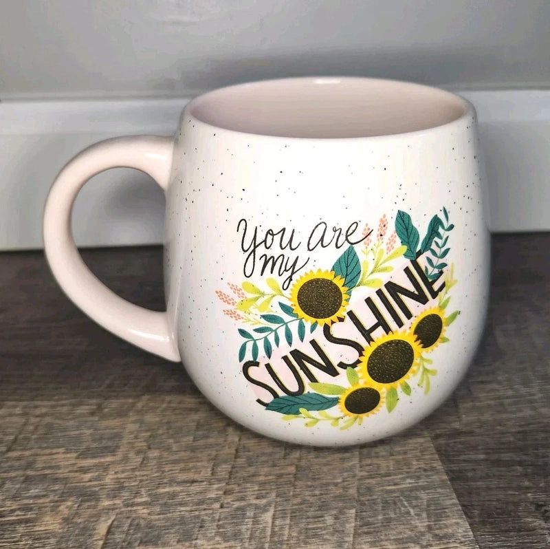 Sunshine Coffee Cup Mug You Are My Sunshine Shabby Chic Sunflower Cottage Sunflower
