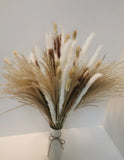 Natural Dried Pampas Grass Bouquet (80PCS) | Boho Wedding Flowers | Rustic Farm Pampas Grass
