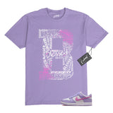 Dunk Lilac Bloom Pink Beyond Hydrangeas Lavender White T Shirt to Match B BLS Hydrangea