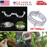 50-500pcs Bulk Tomato Cucumber Plant Garden Clip Support Twine Greenhouse 2023 Garden Plants