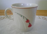 Vintage Syracuse China Coffee Cup Pink Carnations Flowers ~ Carnation