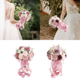 Wedding Bouquet Bride Holding Bouquet Decorative Romantic Lightweight Lifelike Bouquet