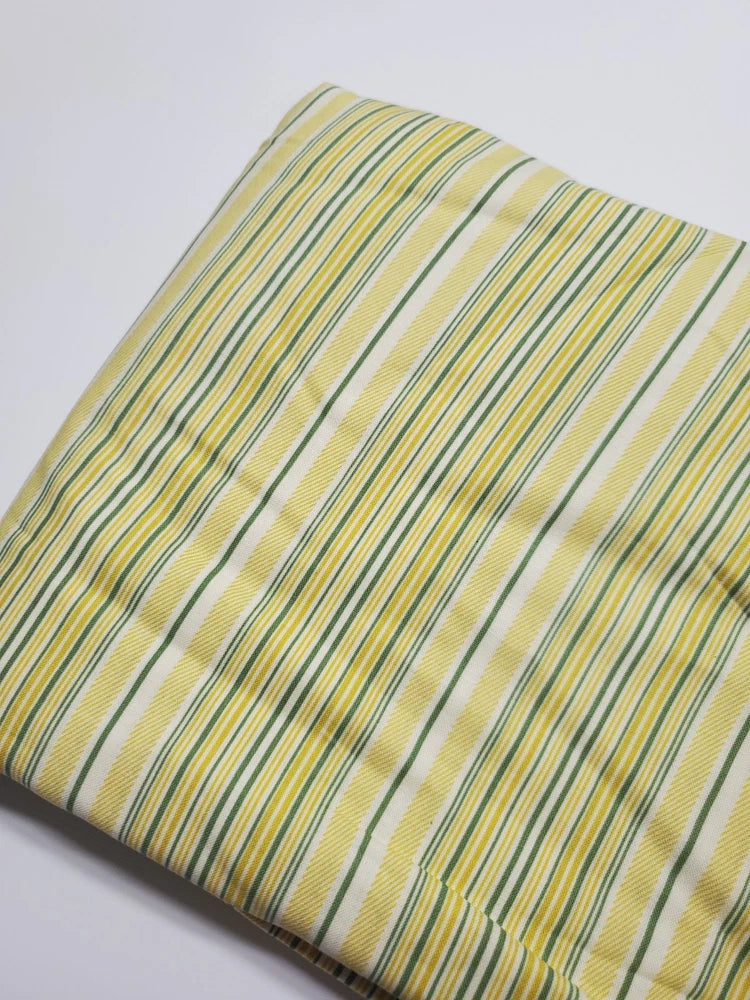 Denyse Schmidt Fabric Shelbourne Falls Stripe Green Yellow Sew Quilt FAT QUARTER Flowering Plants