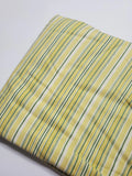 Denyse Schmidt Fabric Shelbourne Falls Stripe Green Yellow Sew Quilt FAT QUARTER Flowering Plants