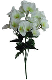 (12-Pack) Cream Green Hydrangea 13" Bush Silk Flower Craft In/Outdoor Decor US Hydrangea