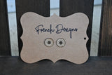 handmade by French Designs wooden laser cut sunflower stud earrings Sunflower