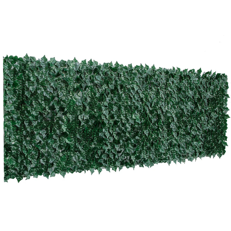 Artificial ivy leaf garland with dense green hanging vine leaves, 118x39 in