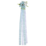 Silk Fabric Wedding Car Flower And Chair Back Artificial Floral Decor Hydrangea