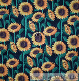 BonEful Fabric FQ Cotton Quilt Black Yellow Sunflower Seed FLOWER Garden Leaf US Sunflower