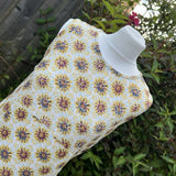 Weird Fish Floral Yellow Summer Sunflower Embroidered Pattern Tunic Dress UK 12 Sunflower