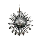 925 Sterling Silver Sunflower Charm Pendant Handmade Flower Gift Women Sunflower