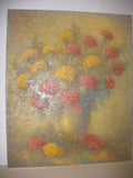 Latvian artist Kristaps Karlovics 20th carnation flowers still life oil painting Carnation