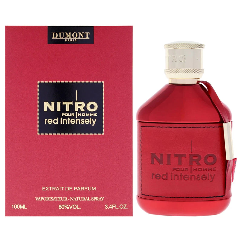 Nitro - Red Intensely by Dumont for Men - 3.4 oz Extrait de Parfum Spray EDP