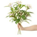 3 Pcs Artificial Greenery Plants, 18" Fake Green Plants Stems with White Berr... Green Plant